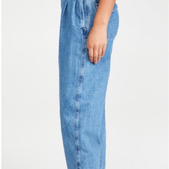 NWT Edwin Anthropology Isla Jeans Crush Size 31 Ankle Length Pleated High Waist - Picture 4 of 16